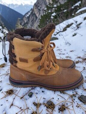 Pajar Canada tan leather waterproof winter boots 9 - 91/2  - 30 ⁰